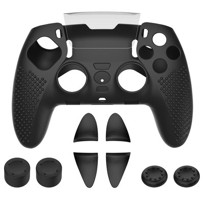 PS5 SLIM精英版pro手柄硅胶保护套扳机按键壳摇杆帽游戏周边配件