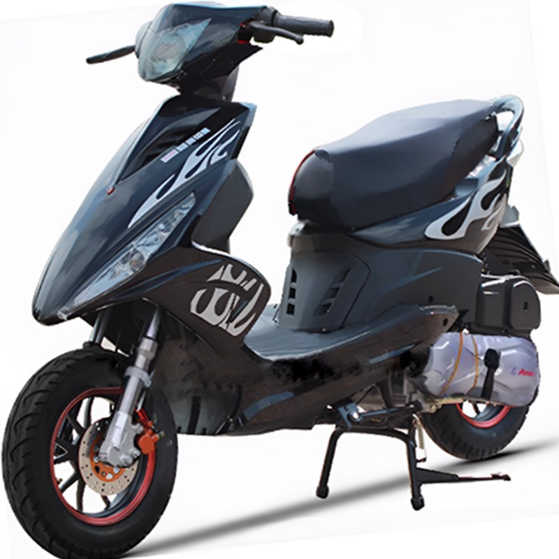 全新鬼火燃油车踏板车125cc踏板摩托车男女代步车外卖整车可上牌