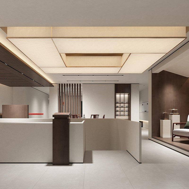 酒店宴会厅大型吸顶灯别墅大堂售楼处大厅复式商务会议室灯具