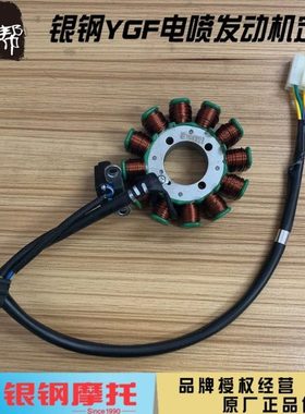 银钢电喷YGF150.200发动机拿铁铁甲怪兽巡逻者磁电机线圈定子组件