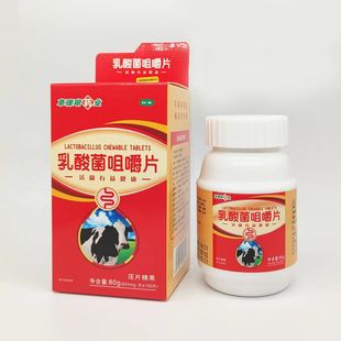 草珊瑚乳酸菌咀嚼片80g大容量肠道健康活菌益生菌100片辅调理肠胃