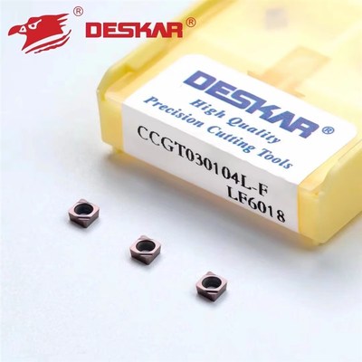 DESKAR戴斯卡小孔镗刀片CCGT030104L-F 040104L-F LF6018不锈钢