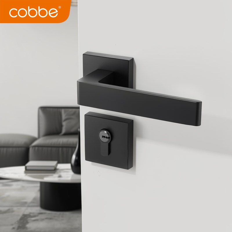 卡贝静音门锁室内锁具门房门现代木门家用通用型卧室卫生间门把手