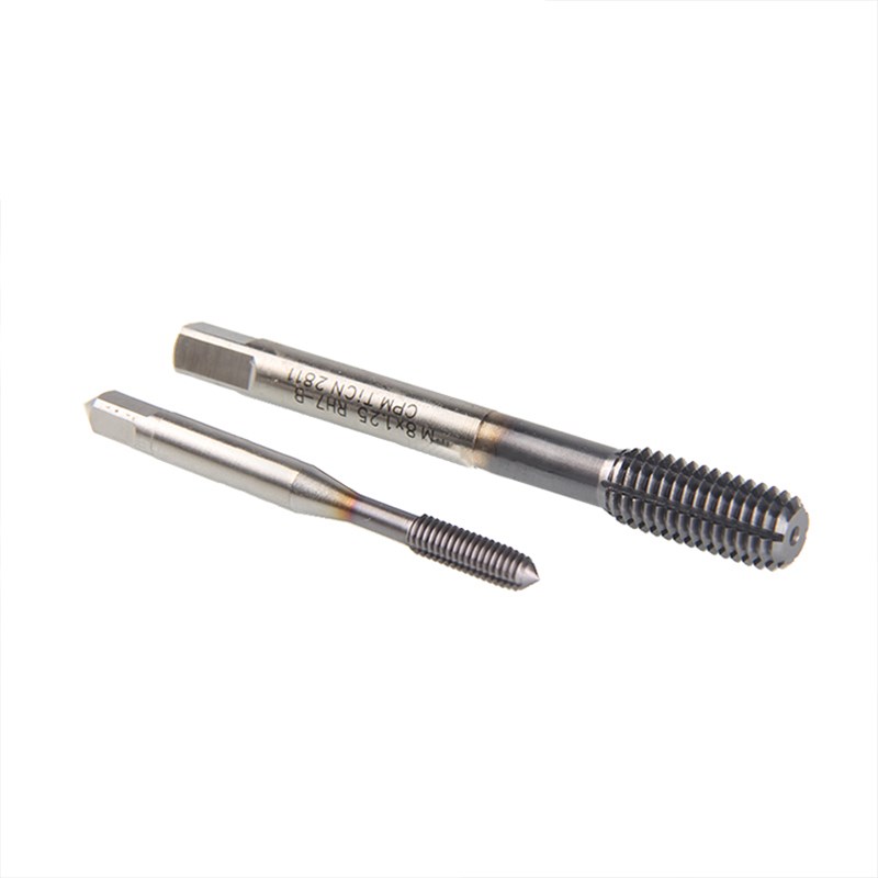 高钴粉末高速钢镀钴机用挤压丝攻M1M2M3M4M5M6M8无屑挤牙丝锥涂层