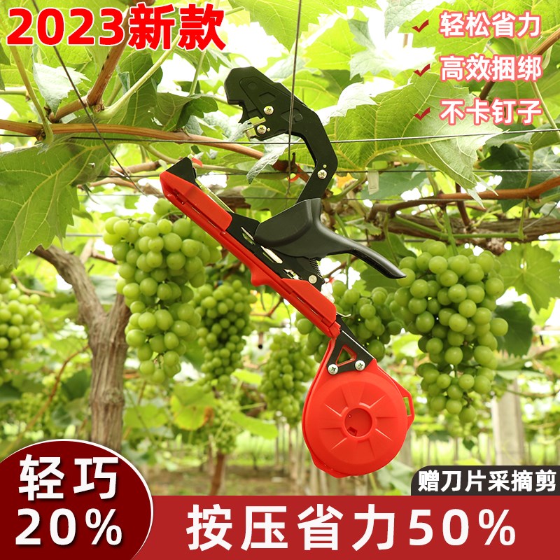 新款省力葡萄绑枝机黄瓜结束机西红柿捆绑百香果绑扎绑蔓机邦枝机