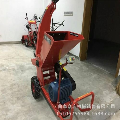 移动式树枝粉碎机 小型树叶枝条柴油碎枝机 果园木材粉碎机