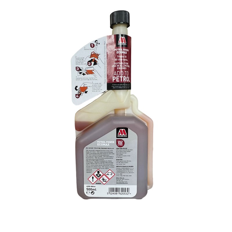 进口米勒摩托车燃油添加剂清洗积碳提升辛烷值提升动力Z500ml