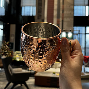 莫斯科骡子杯来啦 304不锈钢啤酒杯酒吧杯创意 锤点杯子欧式