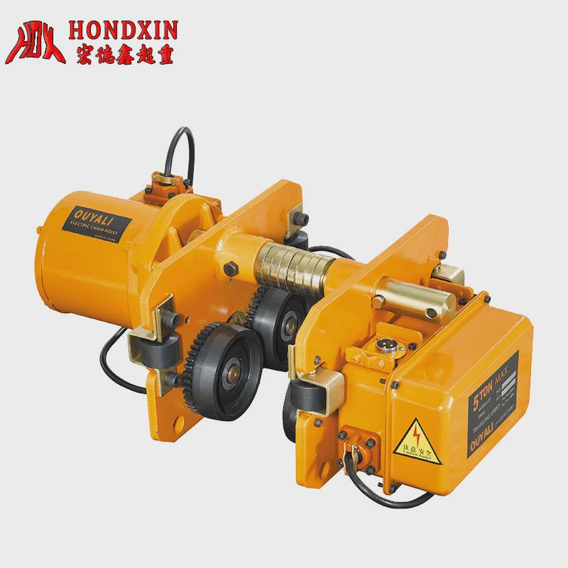 热销环炼电动吊车跑车行车移动小车手动工字钢移动R跑车0.5吨-5吨