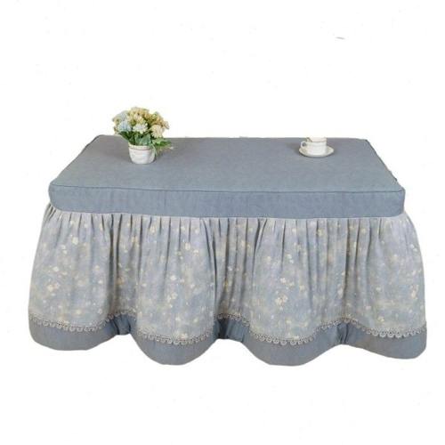 新款烤火罩套长方形可拆洗电炉罩取暖茶J几桌布加厚脱胆烤火架罩