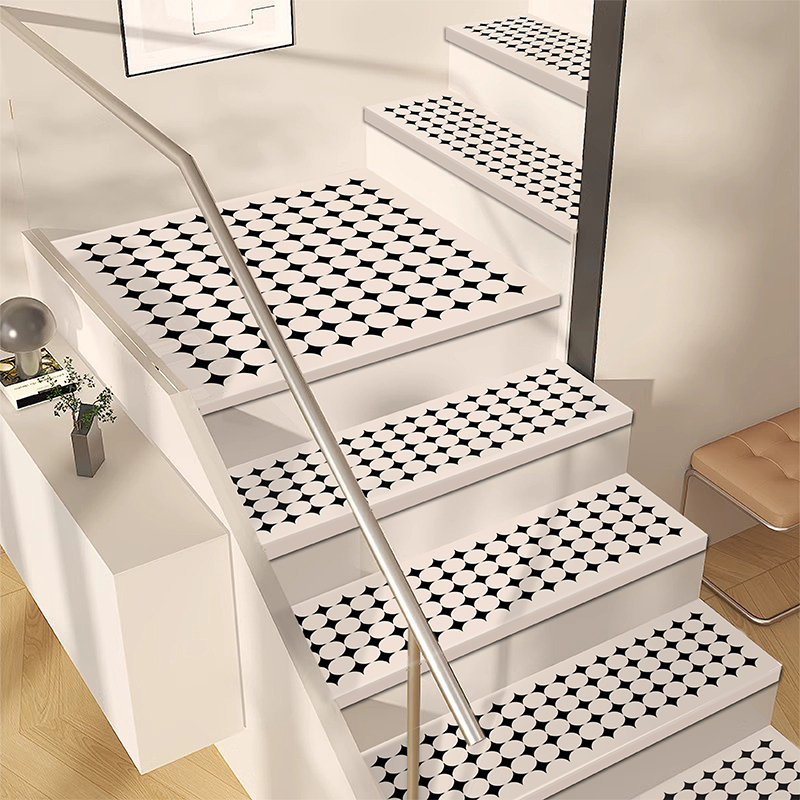 乳胶硅自吸楼梯踏步垫q简约台阶垫子免胶自粘防滑家用楼梯地毯定