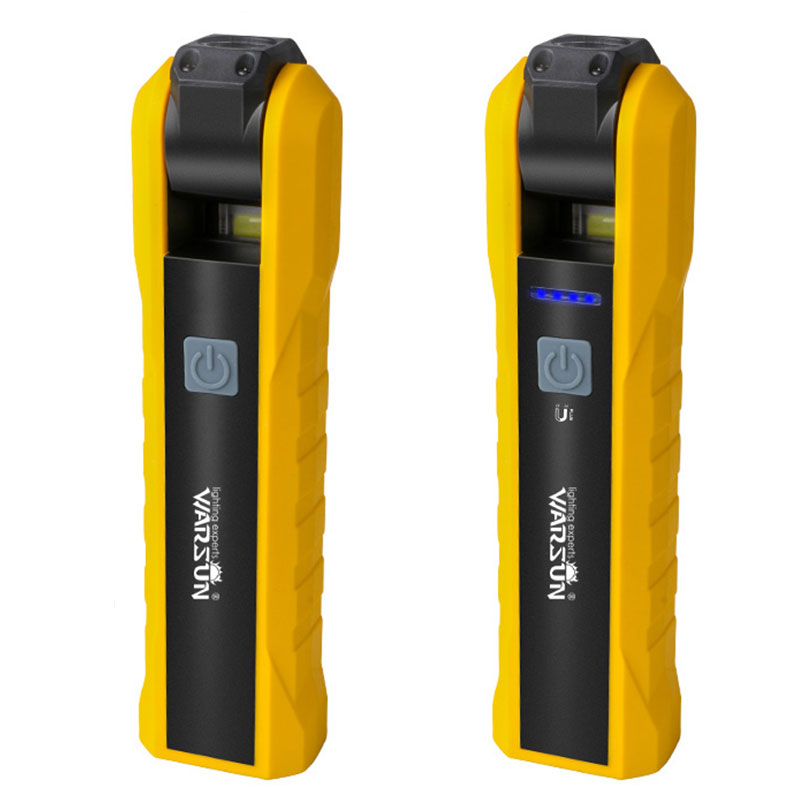 工作灯汽修修灯带磁铁超亮强光充电手电筒汽车修理照明防摔