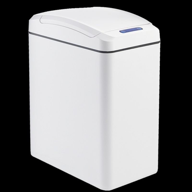 自动垃圾桶家用智能感应带盖圾圾桶卫生间窄小纸篓轻奢北欧is风