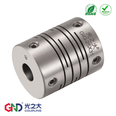 光之大GIG不锈钢沟槽式膜片联轴器伺服马达弹性梅花大扭矩CPSXCLN
