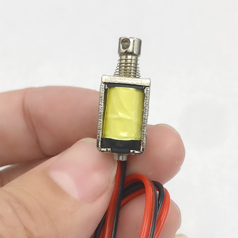 DC3V5V6V9V12V微型直流电磁铁贯穿式 推拉式电磁铁 行程4mm