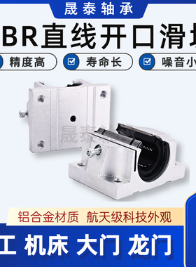 TBR导轨滑块加长法兰精密直线滑轨轴承木工锯台16 20 25 30UU LUU