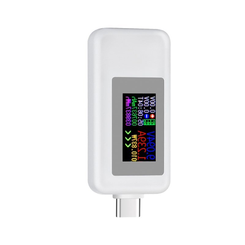 Type-c双向测试仪彩屏USB电流电压测试表USB-C双向测试仪