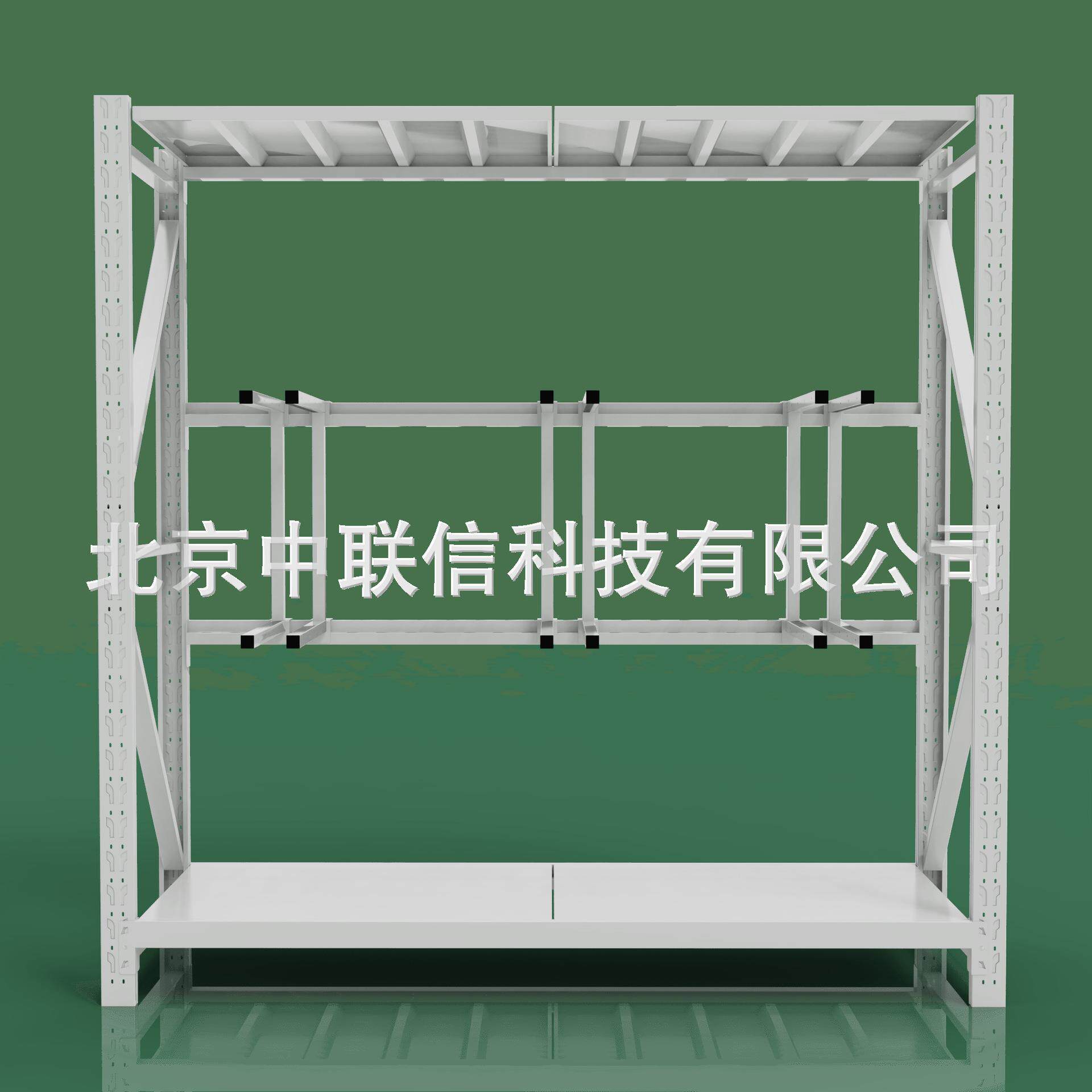 白色铁楸架楸镐架农用工具架训练器材架白色货架置物架物资存放架