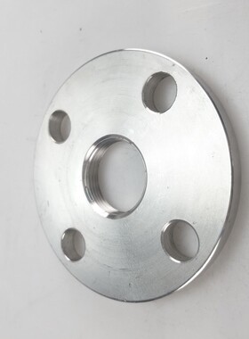 304材质不锈钢丝扣法兰片 内螺纹法兰盘PN10公斤压力DN15DN20DN25