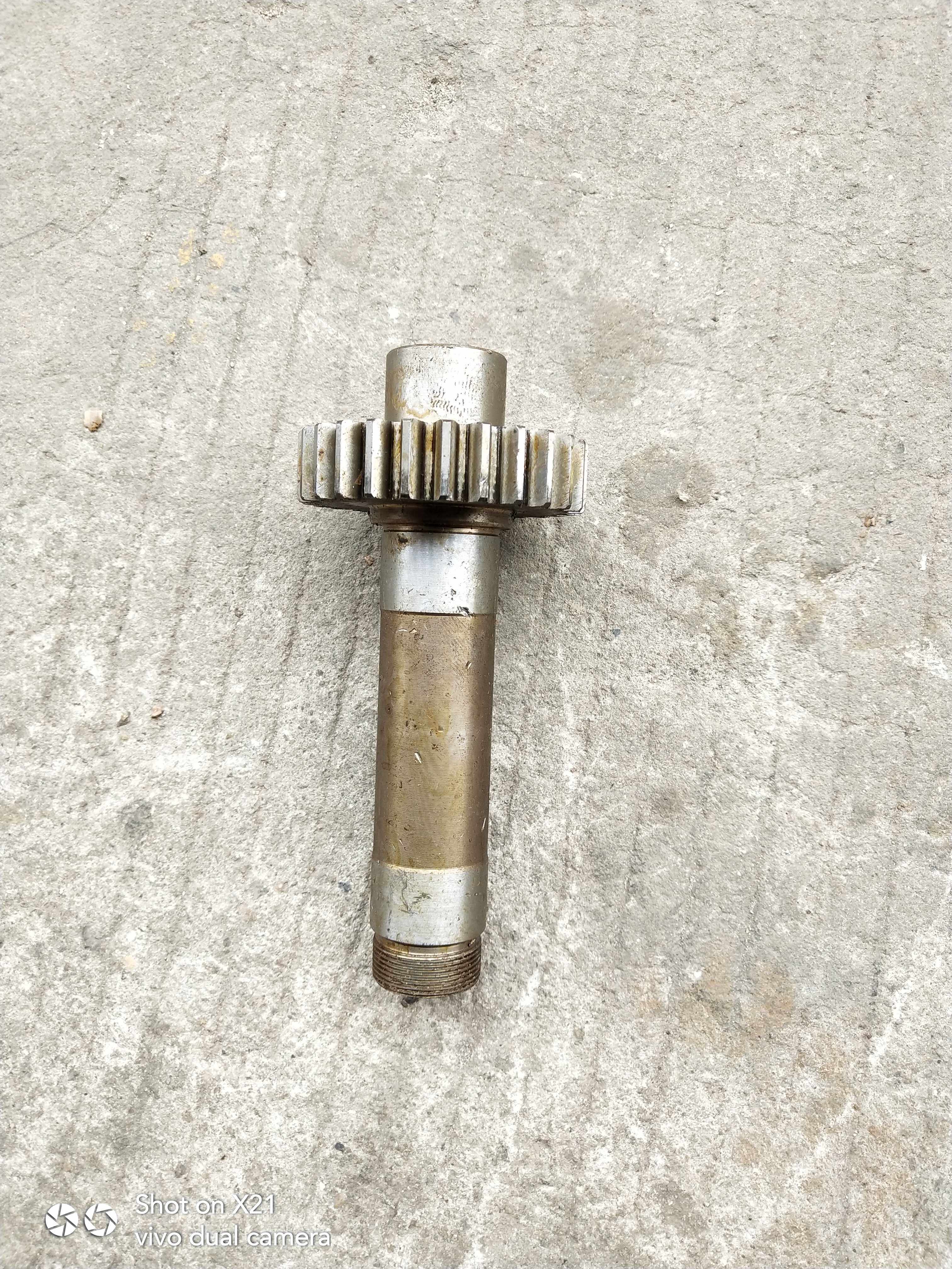 上海第四/蚌埠X53T X63T X5042A铣床配件203齿轴Z21/M3总长178mm