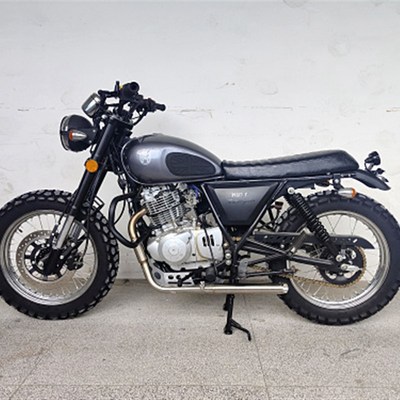 适用大脚怪攀爬左排哈雷VH款排气管 游侠250黑7左侧马蹄声消声器