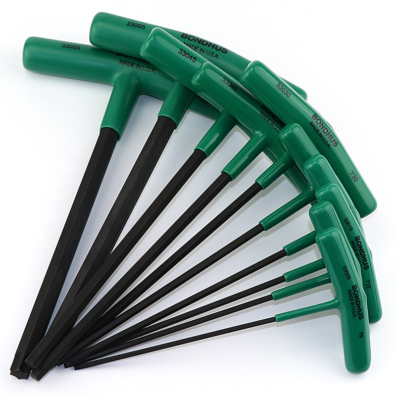 Bondhus波顿美国进口T型内六角梅花扳手内六花星型TORX T20/25/30