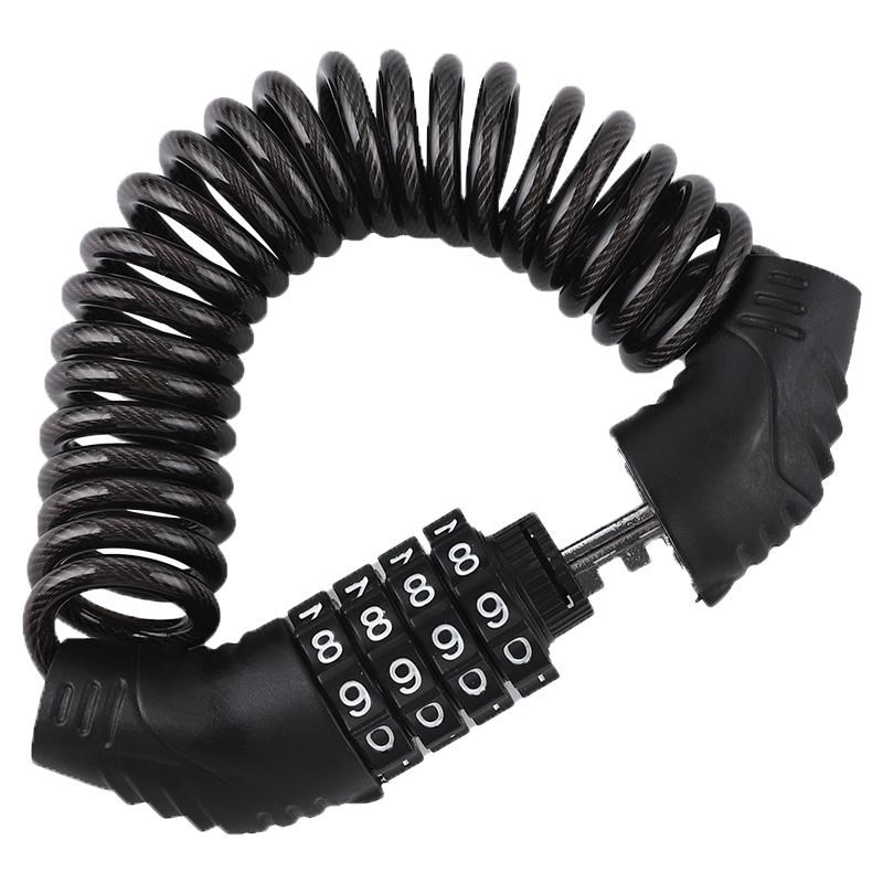 密码头盔锁山地自行车摩托车防盗便携锁电动车迷你链条单车锁