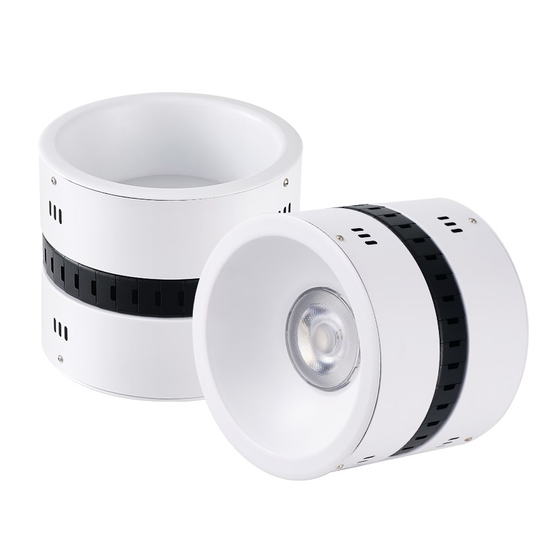 led筒灯大瓦数50W80W100W明装筒灯高地铁站商场超市酒店展厅射灯