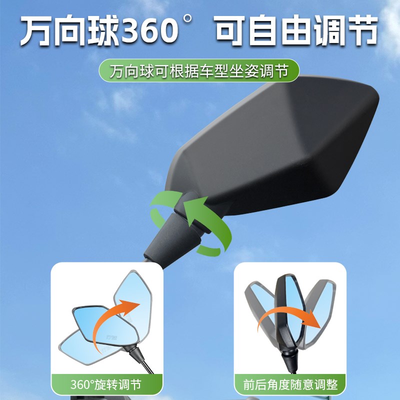 适用小牛电动G2/F2/F2+/G2S/F2S/F400T/F200/F4/F400后视镜反光镜