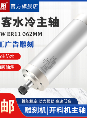 尚客SK雕刻机主轴电机08KW高速水冷电主轴4轴承65mm数控木工雕刻