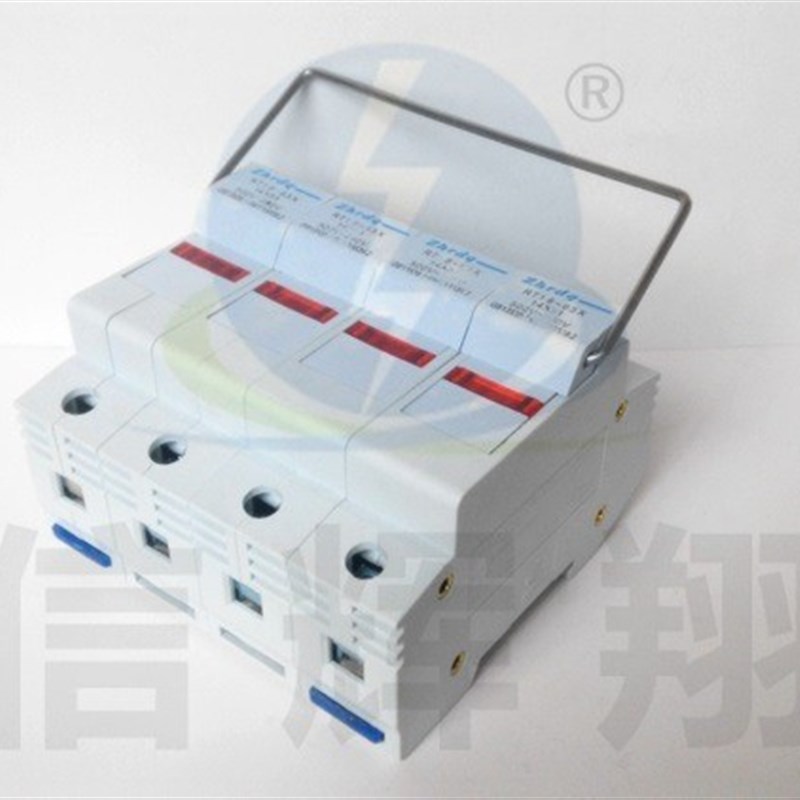 RT18-63X 4P 500V 63A 熔断器底座 14x51 有填料管式熔断器