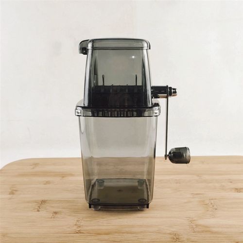 厂家改进版手动碎冰机手摇刨冰机小型家用削冰器配不锈钢螺杆