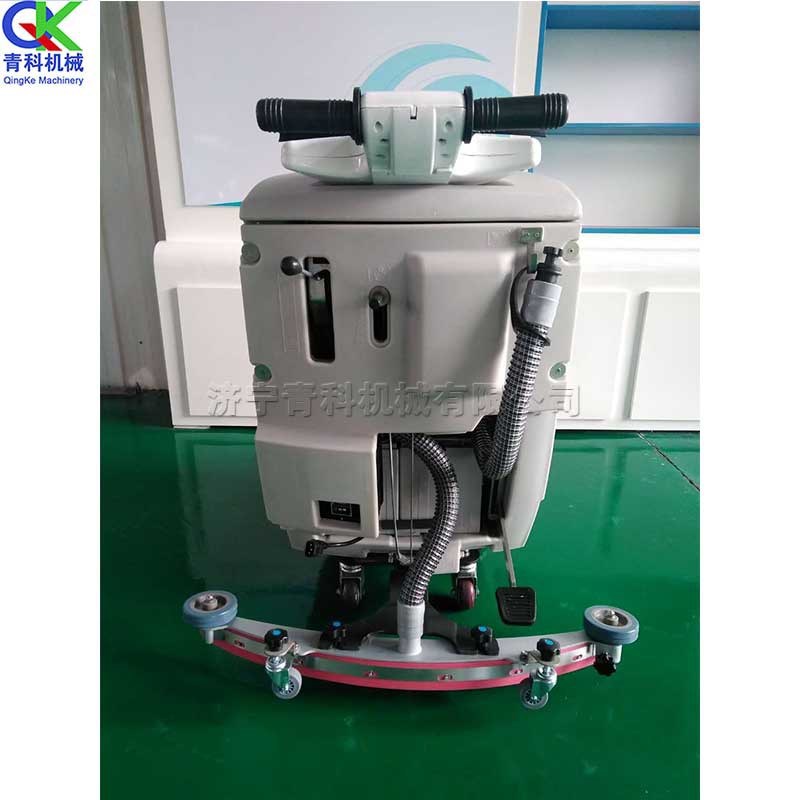 手推式车间地坪清扫机 大理石地面养护设备 刷盘式半自动扫地机