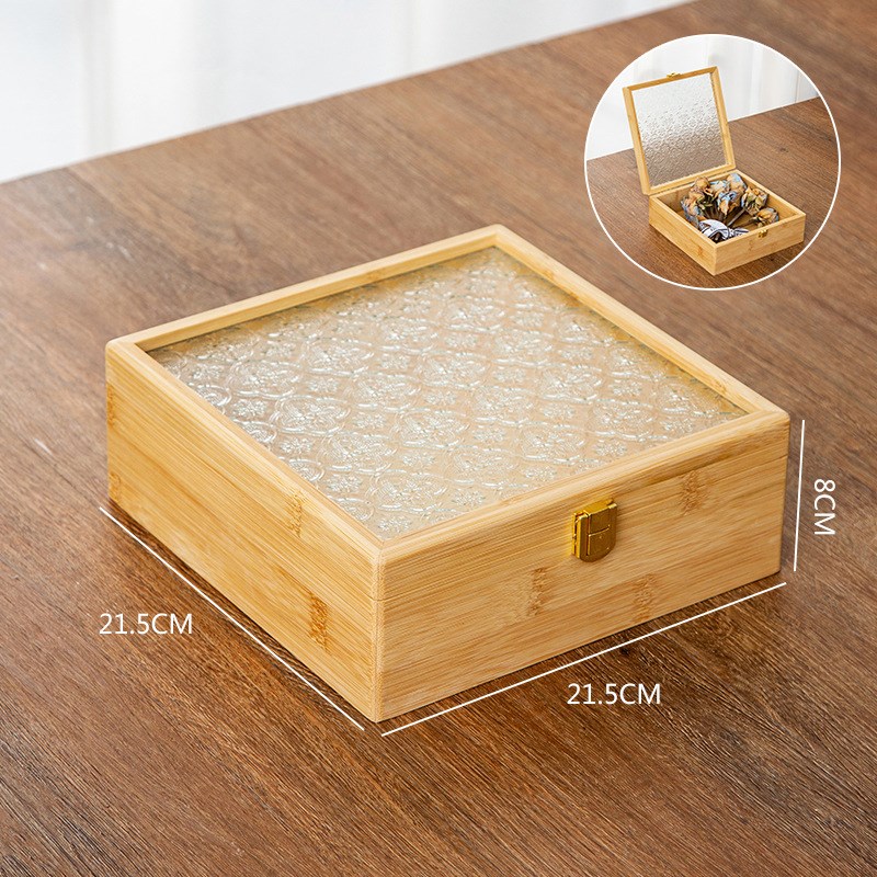 实木杂物盒收纳盒木箱子桌面整理收藏长方形木盒储物箱翻盖收纳盒