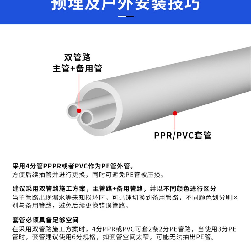 净水器配件 2分PE管 水管 软管 饮水机配件 管子 pe管 2分管3分管