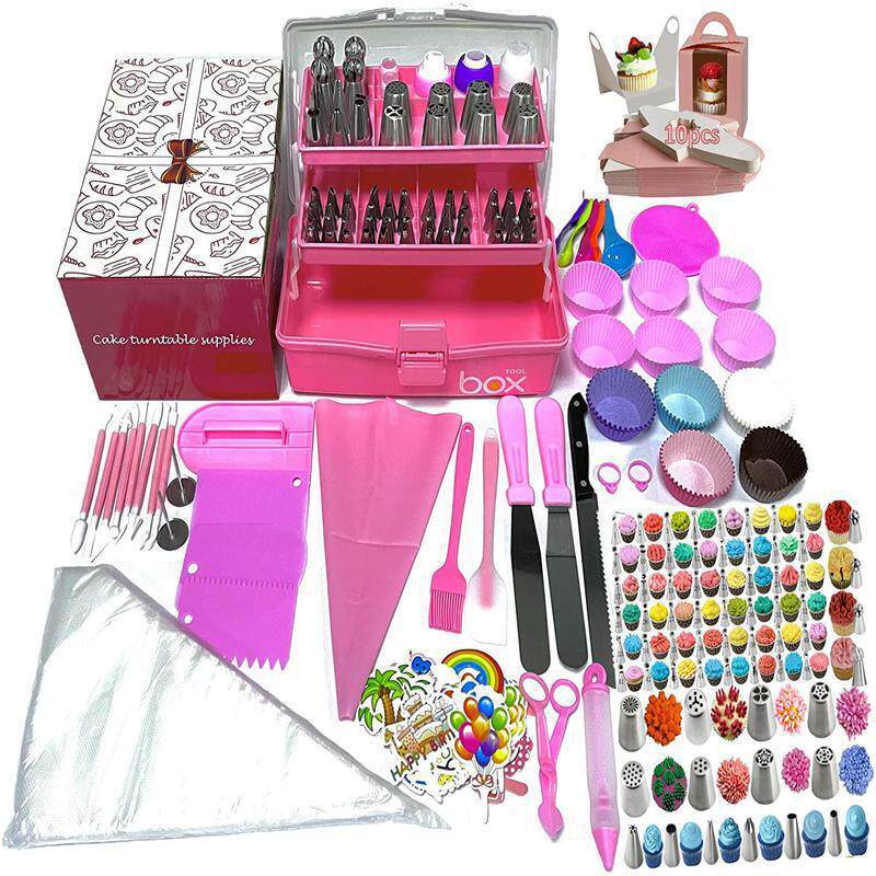 厂家现货 359件套蛋糕装饰烘焙工具裱花嘴马芬杯裱花袋烘焙套装