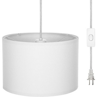 跨境波西米亚风插头吊灯亚麻布厨房客厅民宿灯具美式复古农舍吊灯