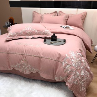 奢华高档亲肤棉别套四件套四季 欧式 加厚磨毛被罩单件床上用品双人