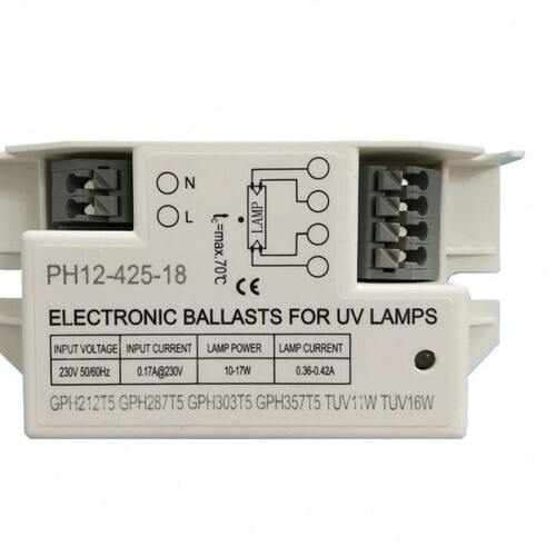 PH12-425-18国标紫外线灯配套电子镇流器 220-240V 匹配灯管18w