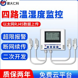 RJ45温湿度记录仪远程监控湿度高精度以太网工业温度传感器变送器