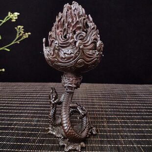 大号游龙博山炉合金香炉线香塔香炉 沉檀香薰炉家用室内香炉香插