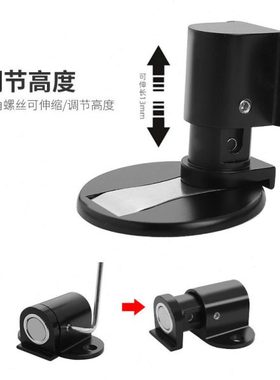 地吸可调整防撞加高款强磁黑色金色隐形地板吸房门木门卫生间门吸