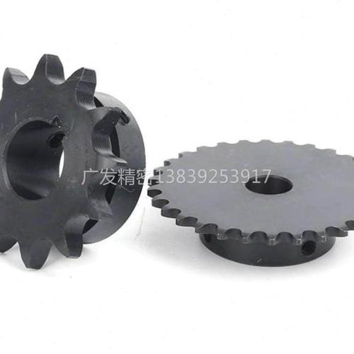 支持定制45钢5分链轮10A成品孔带键槽链轮高频淬火9齿-17齿 现货