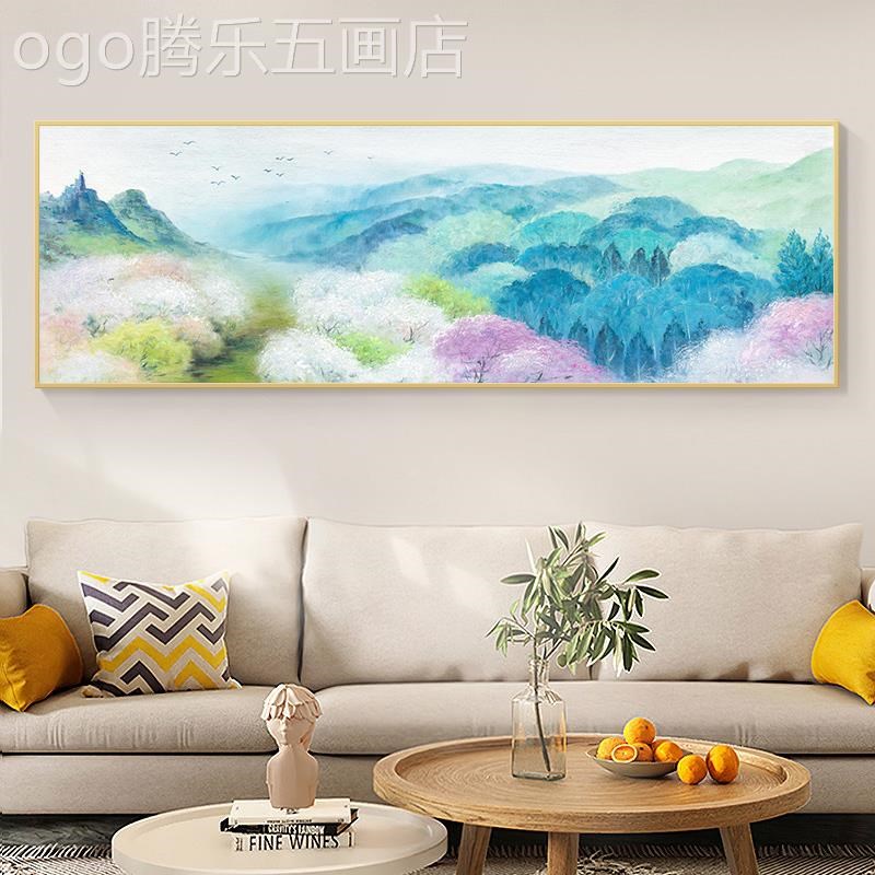 网红款漫厅季节现代浪简客装壁饰画E温暖轻奢沙挂画新发约背景墙
