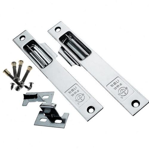 不锈钢窗栓钩锁 铝合金窗锁窗扣90型推拉窗门窗配件自动锁加厚款