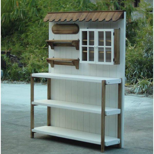 户外做旧实木园艺台桌子花园阳台收纳台防腐木花架置物架,家居饰品,户外/庭院摆件,淘宝优惠券,粉丝福利购,淘宝优惠卷