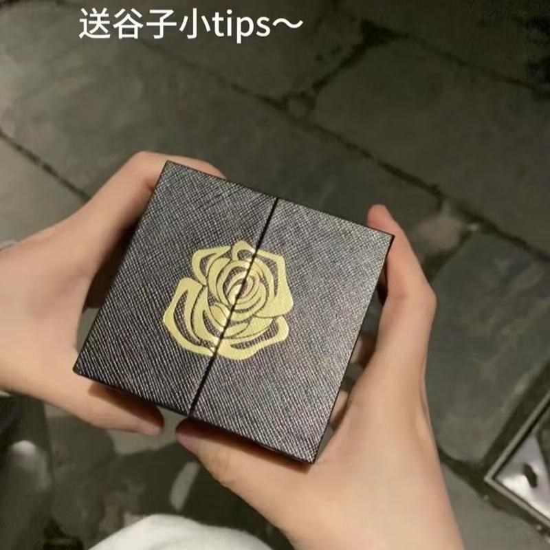 玫瑰首饰b盒双开首饰收纳盒创意礼品戒指项链精品包装盒送男女朋