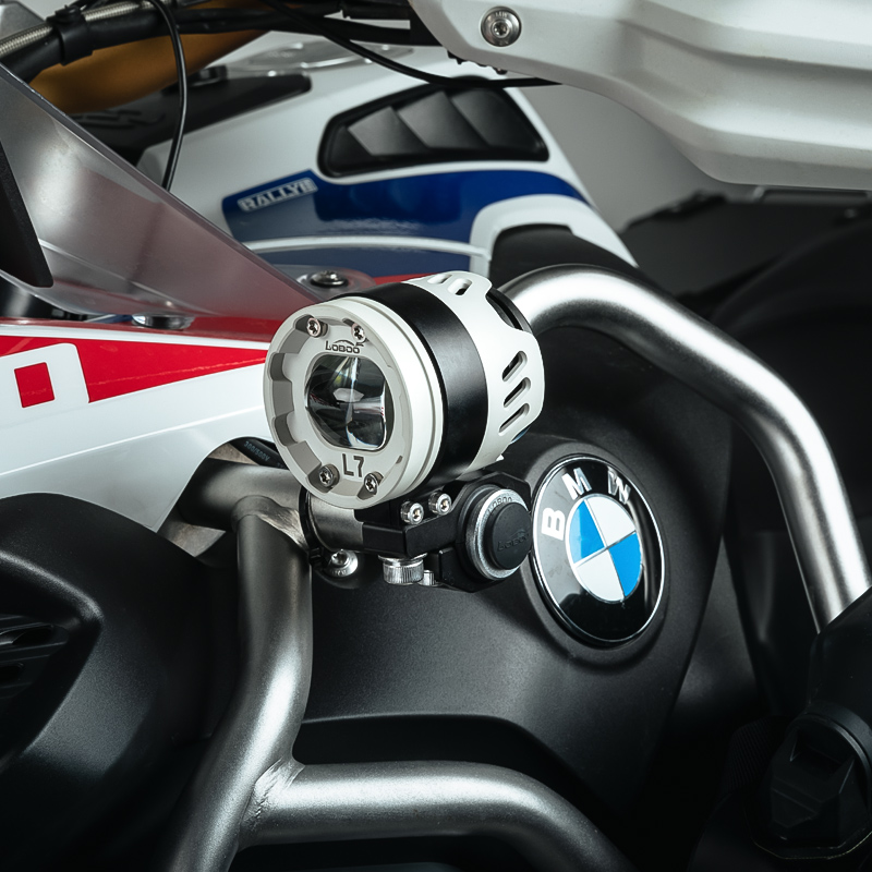 LOBOO萝卜射灯L7雾灯s铺路灯远近光切线LED透镜强光爆闪摩托车射