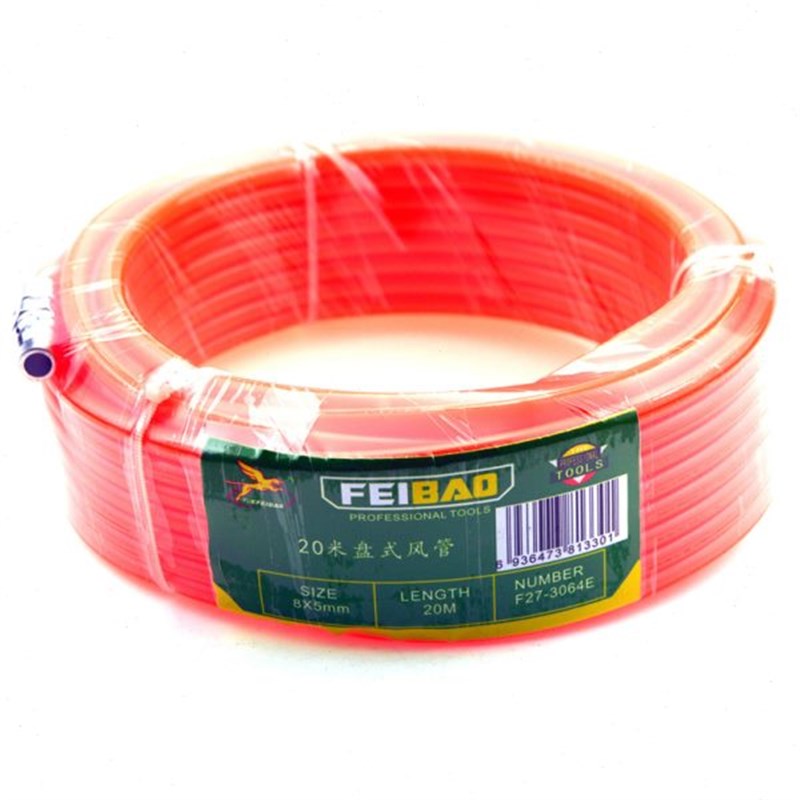 包邮飞豹盘式风管 PU气管 空压机气动软管 盘管8*5 20米 30米
