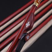 二胡弓专业演奏高档弓子真马尾毛音乐学院专用考级白马尾琴弓配件